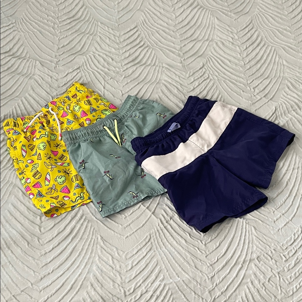 Cat & Jack Kids Shorts Set - Yellow, Green, Navy. Cat&jack and Carters sizes 6-7